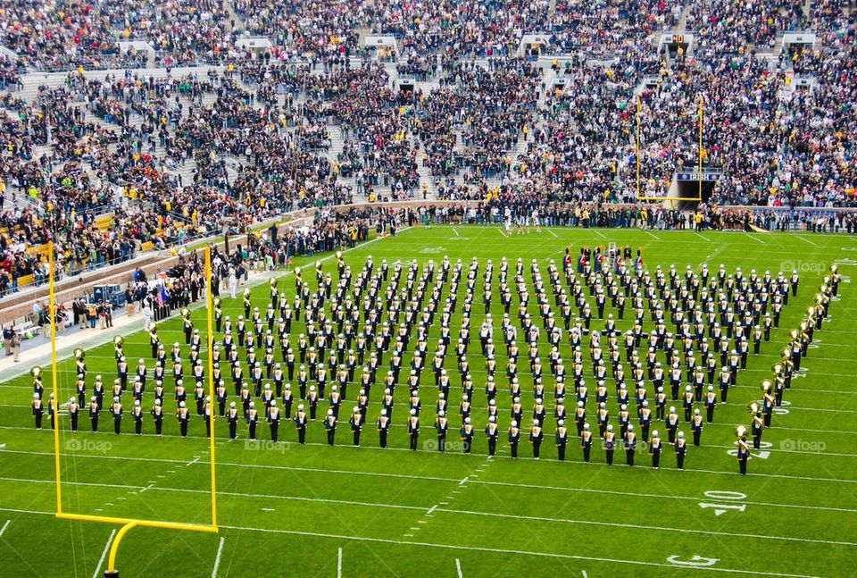 Notre Dame marching band