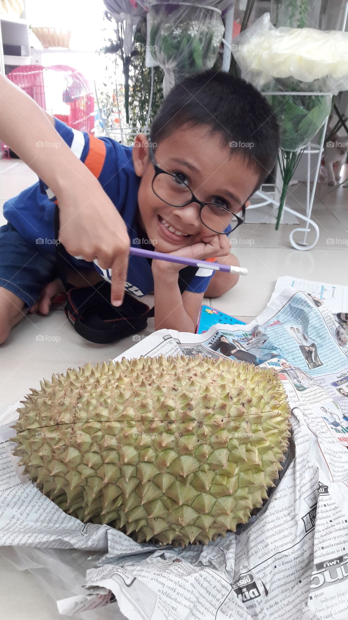 Eat durian