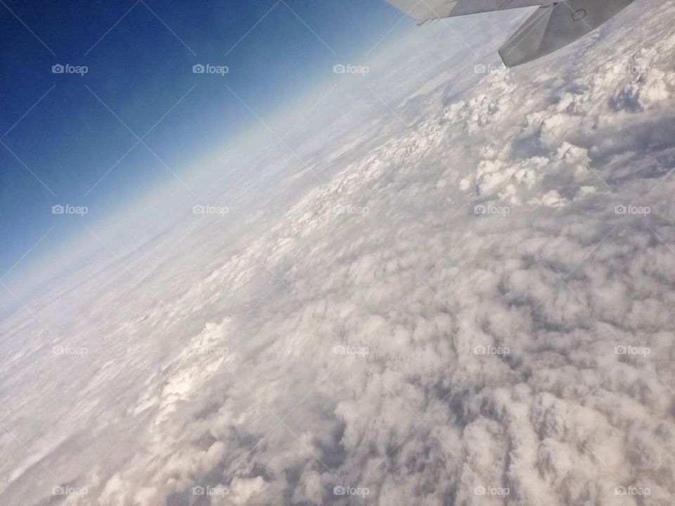 Blue sky clouds