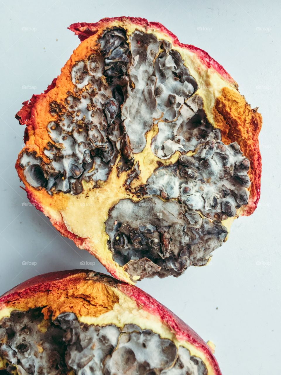 Dried pomegranate from inside.