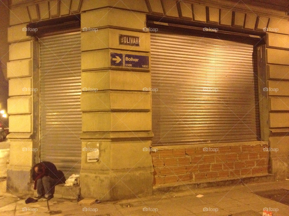 street cold night homeless by guidowain