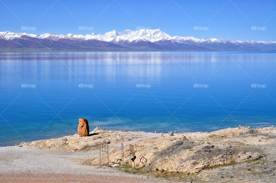 thecsaint lake Namtso in Tibet