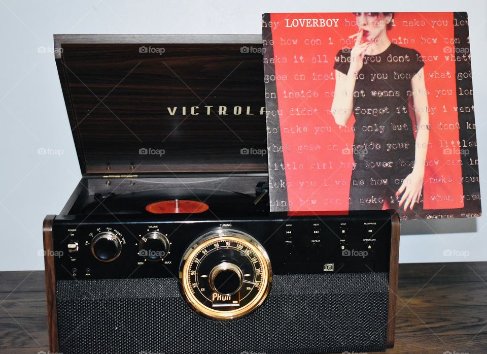 Loverboy on the record player 