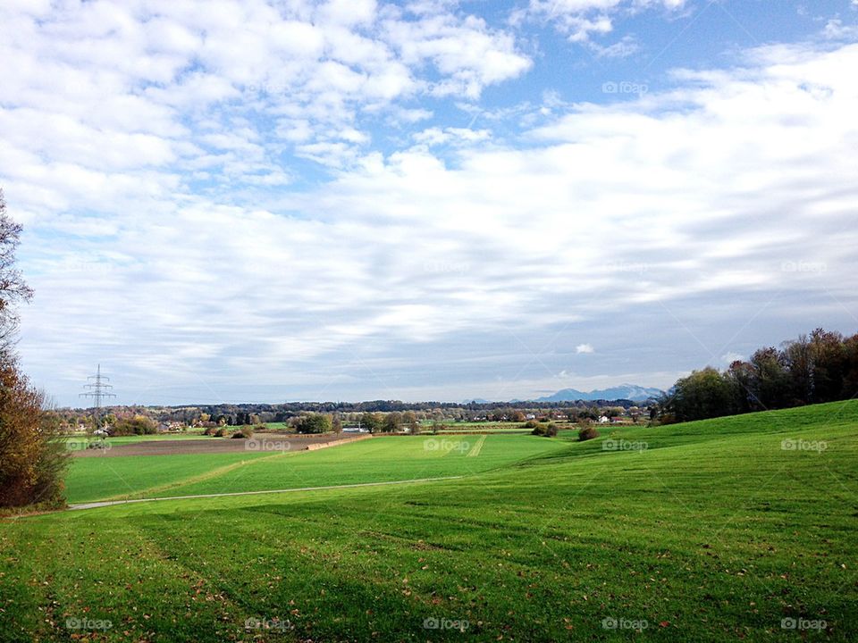 Landscape and sky