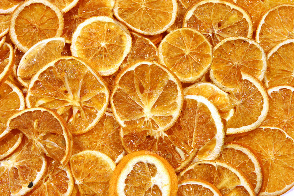 Dried slices of orange