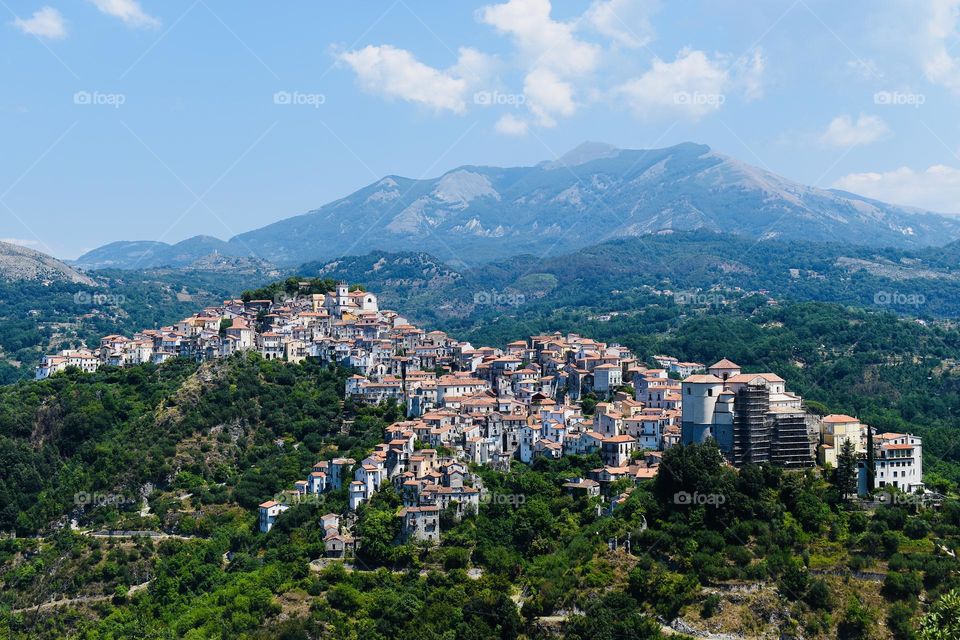 Beautiful view of a city in Italy 