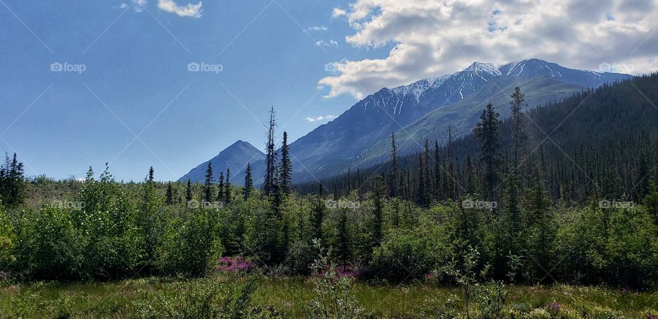Incredible summits in the distance