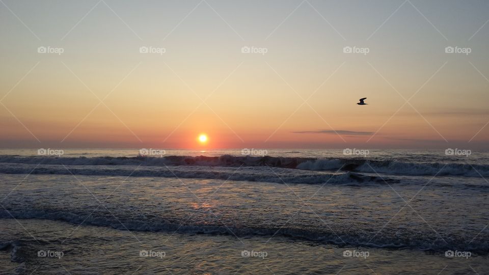 Sunrise over the Jersey shore