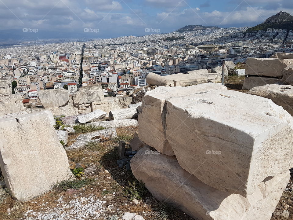 Athens sky view greece