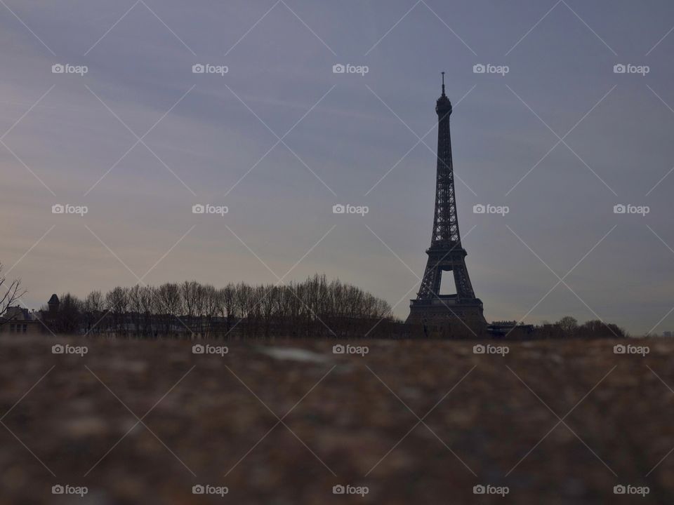 Tour Eifel . The Eifel Tower. A different point of view