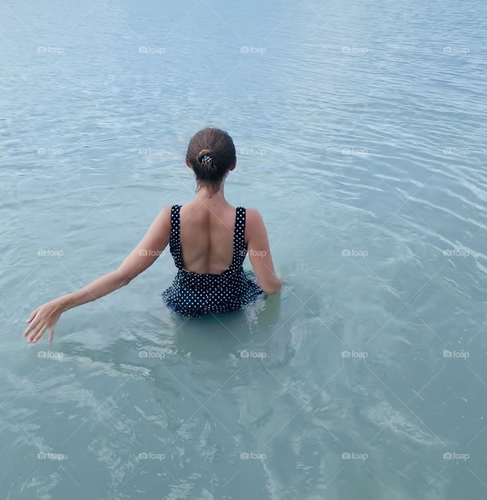 Beautiful lake water color 