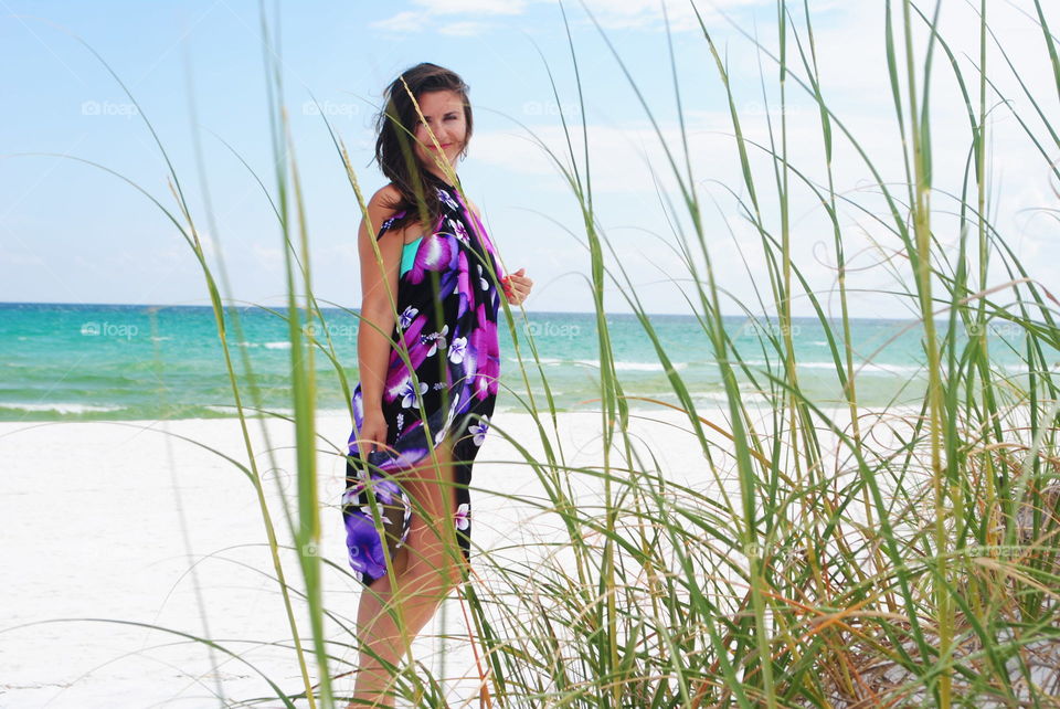 A girl on the beach