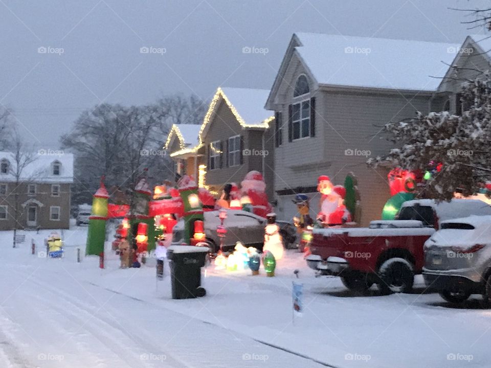 Lovely houses celebrating Christmas 