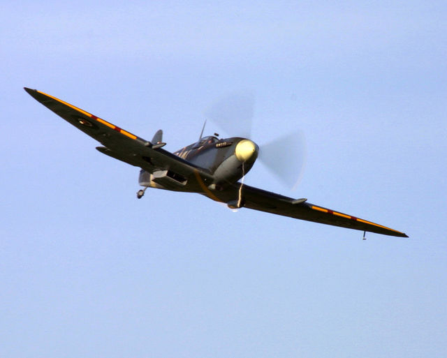 Spitfire in flight