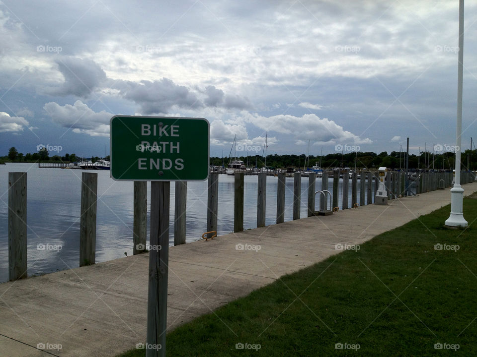 bike water lake path by miowan