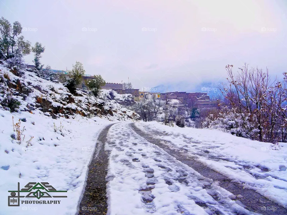 snow on the road
