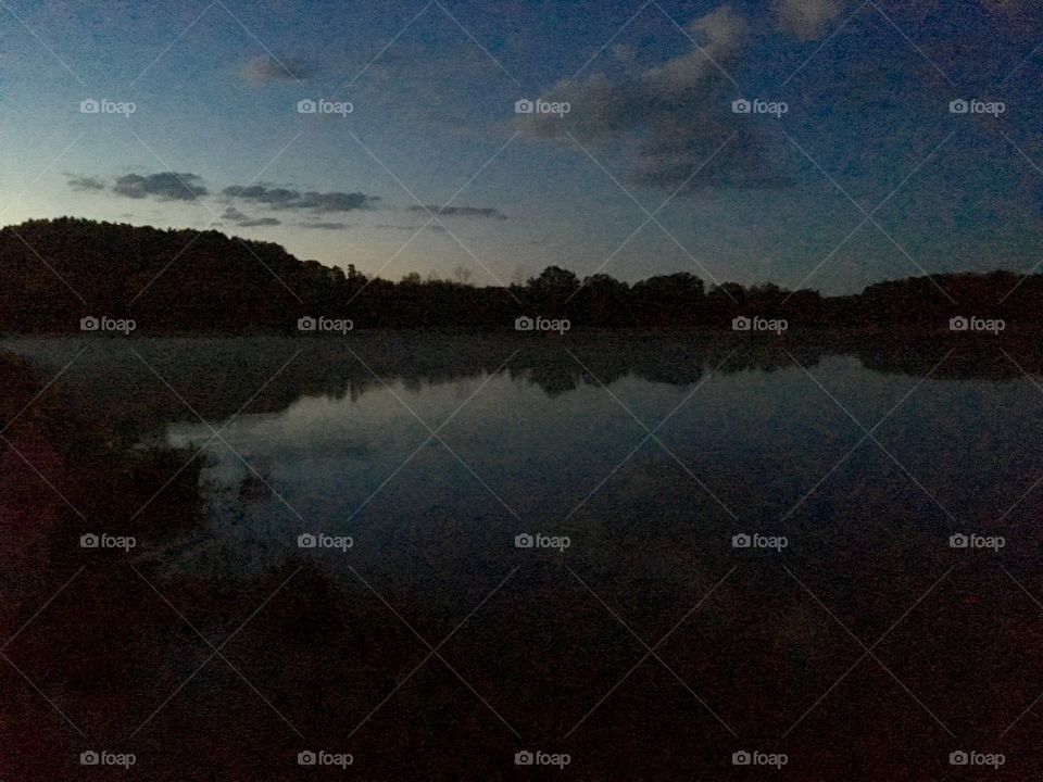 Lake, Sunset, Dawn, Landscape, Water