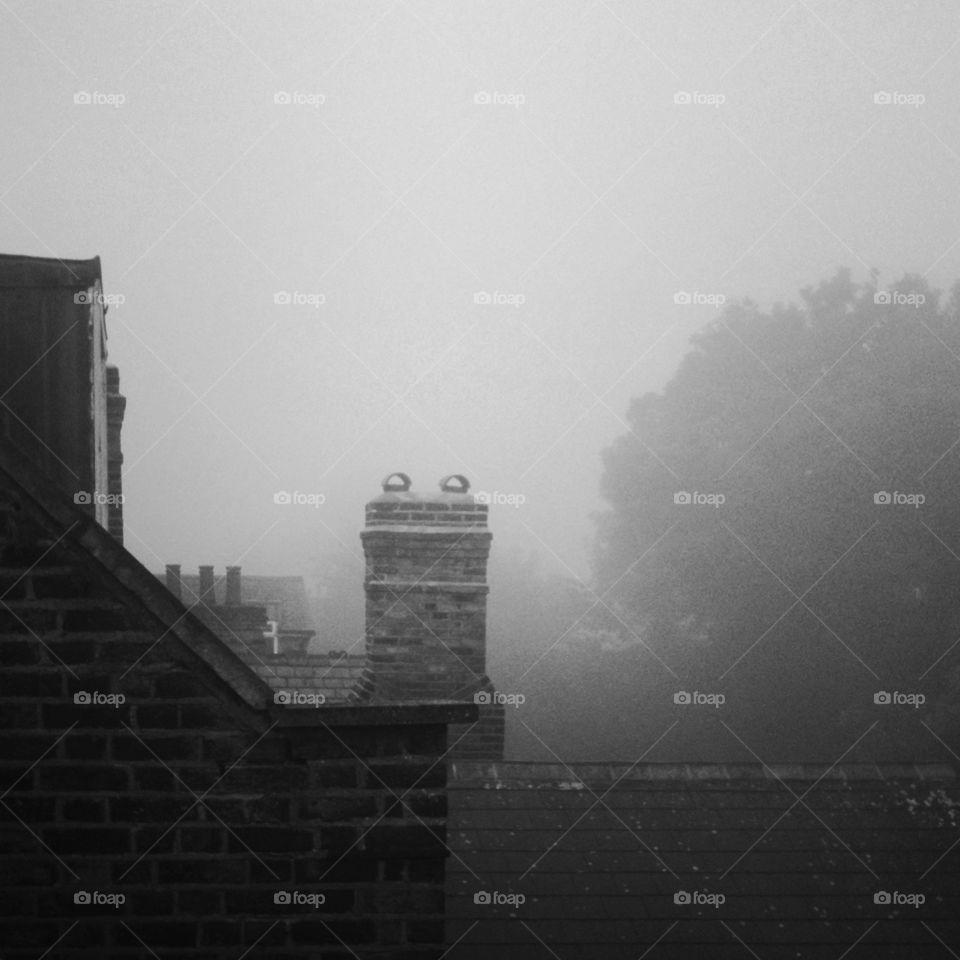Foggy morning in London