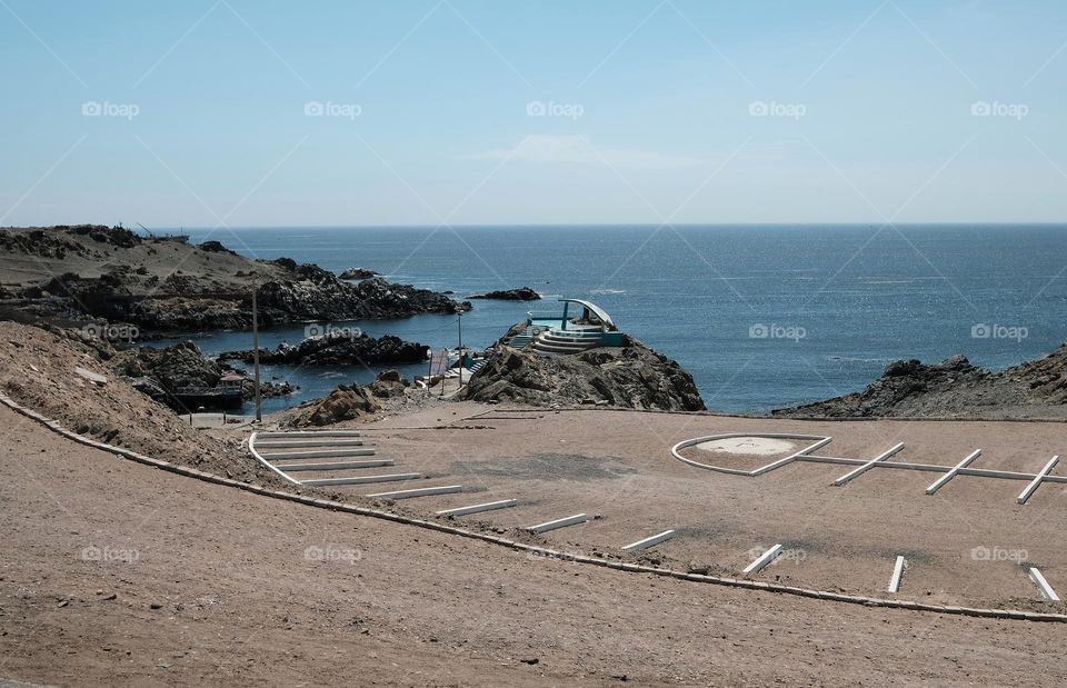 Parking for vehicles on the beach