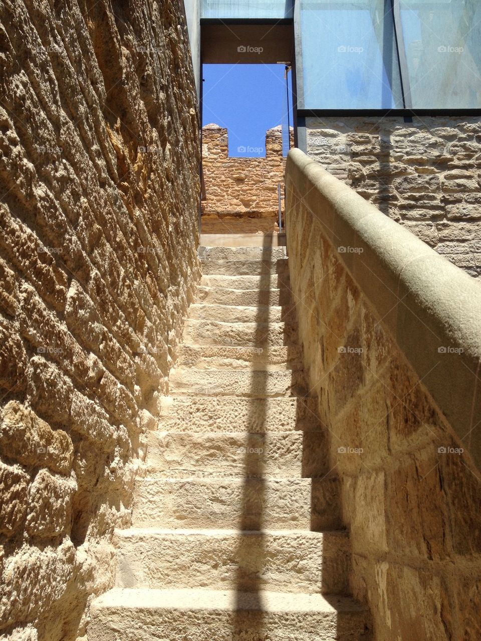 Castle stairway