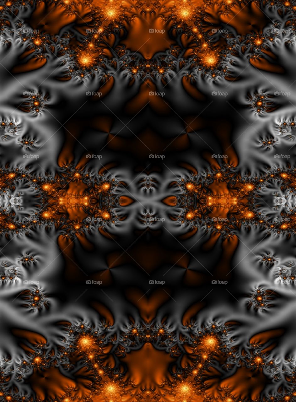 smoke and fire fractal pattern