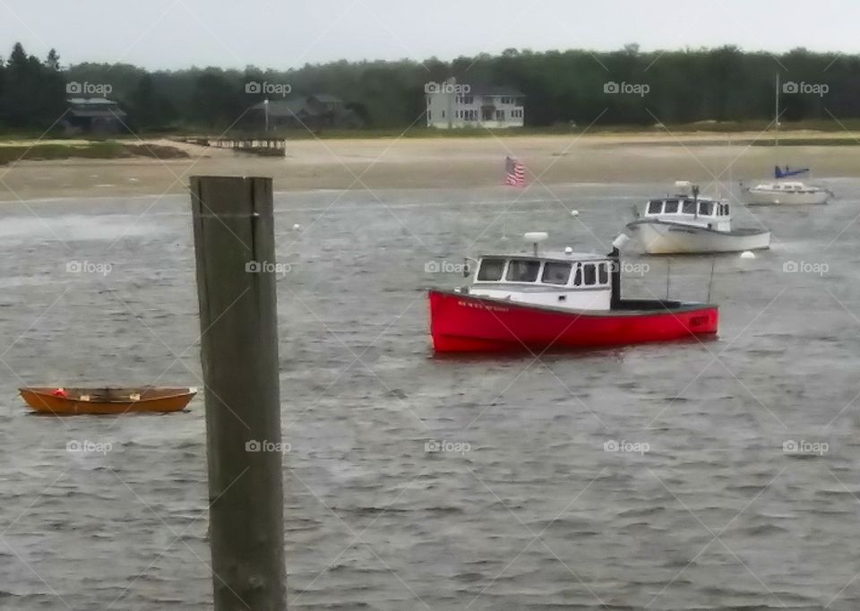 red lobster boat