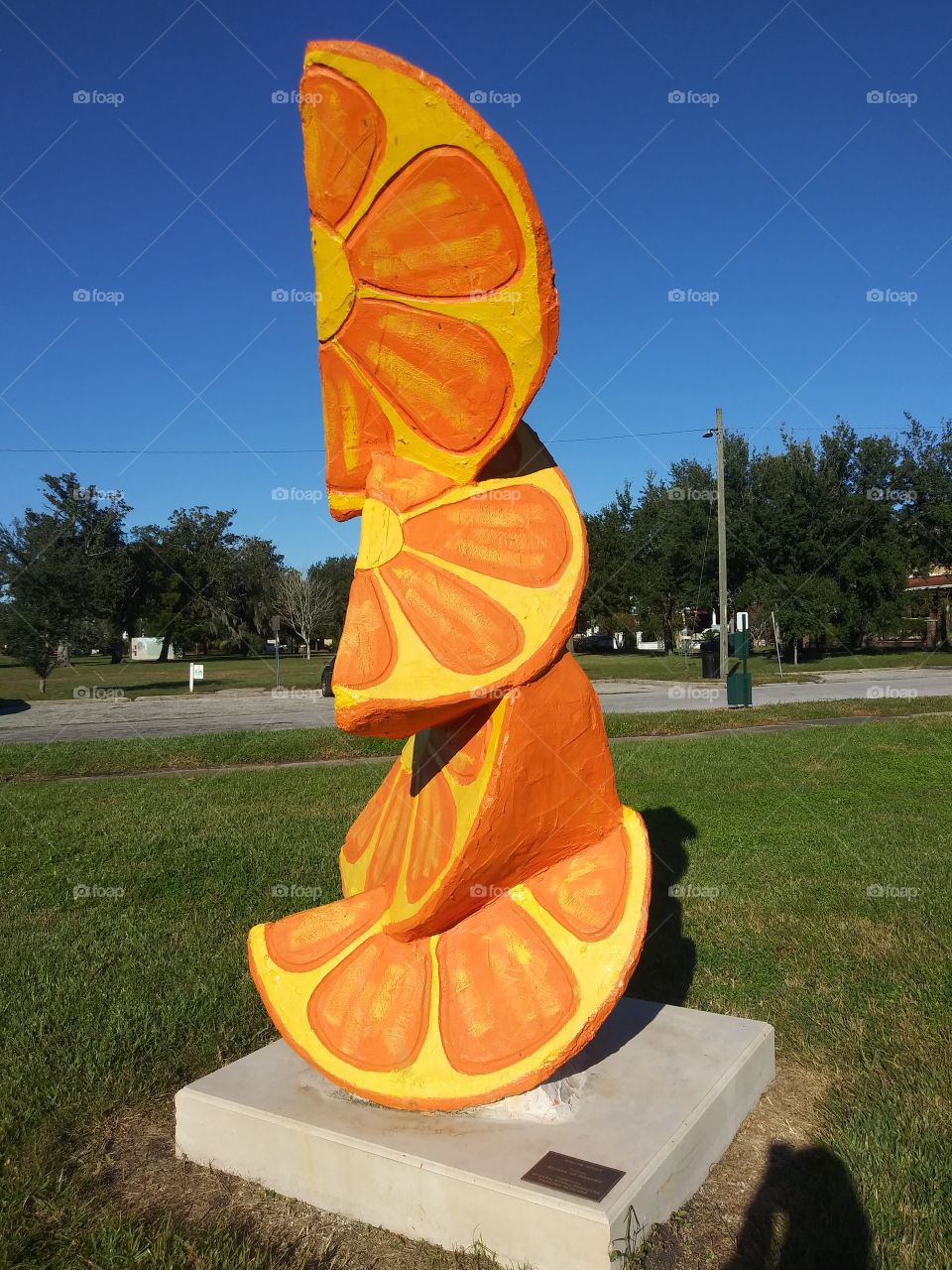 Citrus Sculpture Downtown Park Jax Fl.