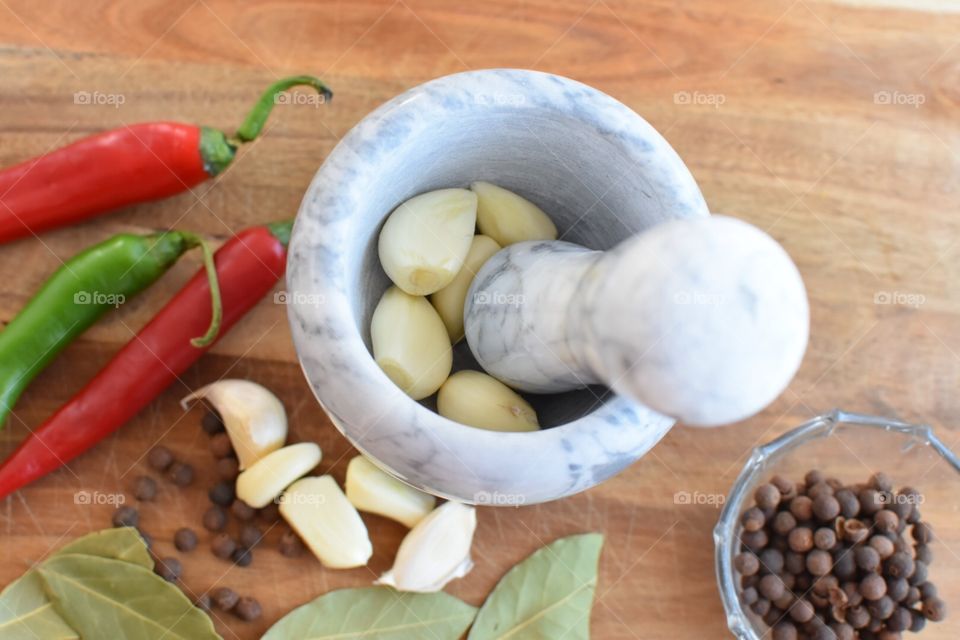 garlic and other spices