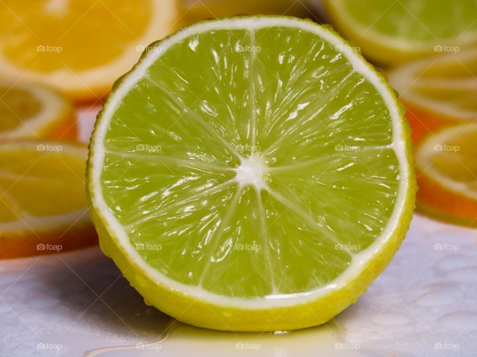Juicy citrus fruits 