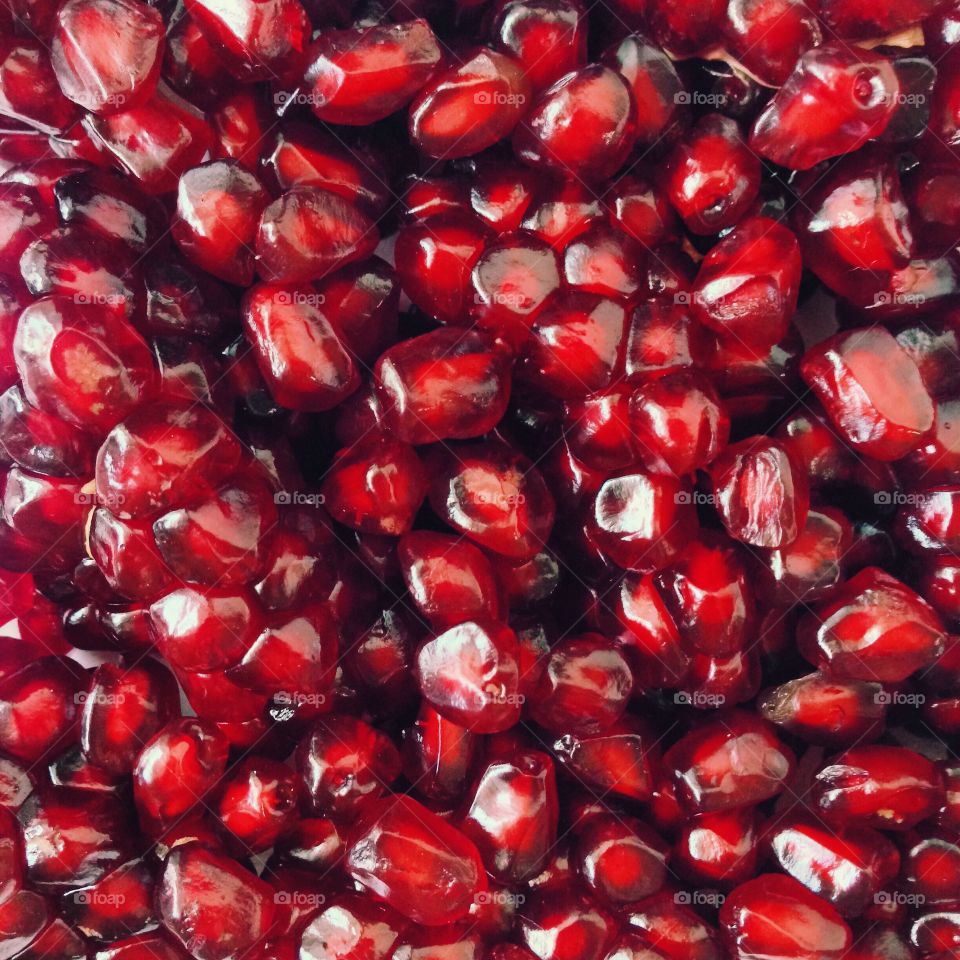 Fresh pomegranate seeds