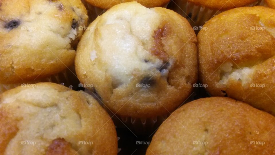 Blue Berry Muffins up close