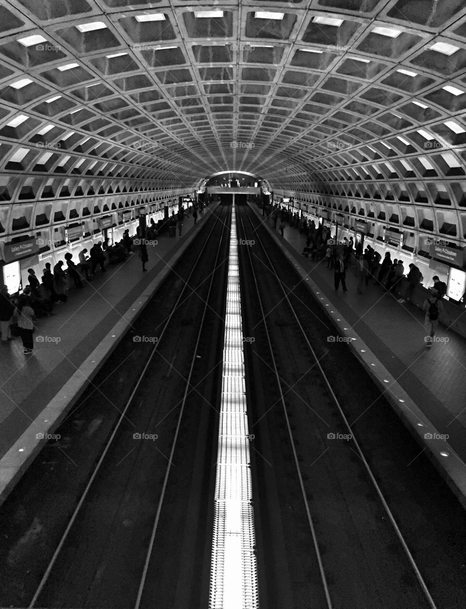 Washington DC subway station view