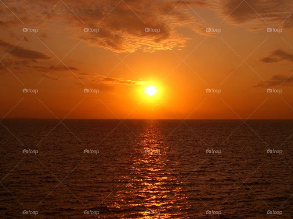 Sunset at the sea 