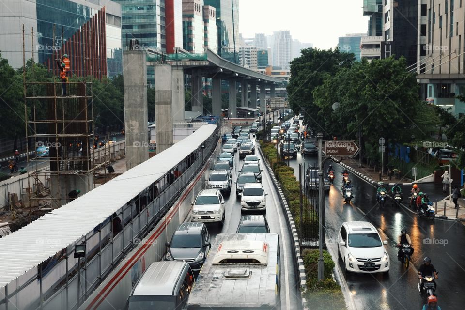 traffic jam in jakarta