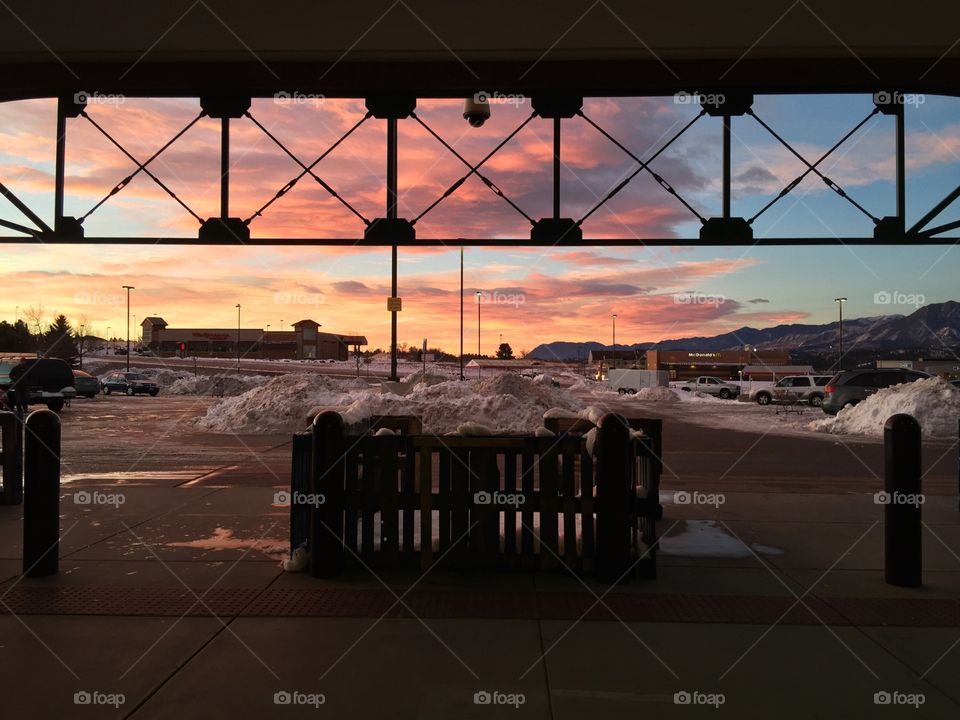 Scenic view of sunset