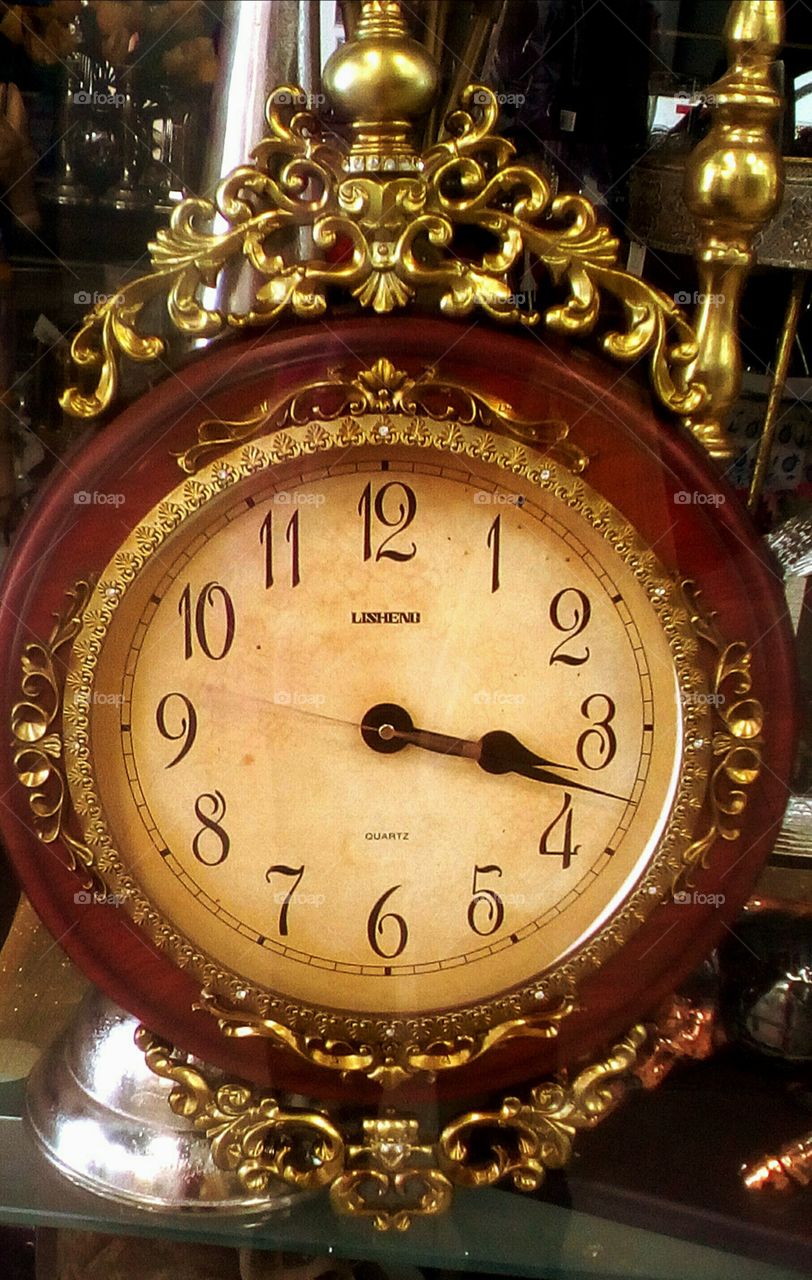 Luxury ancient clock with beautiful
vintage design