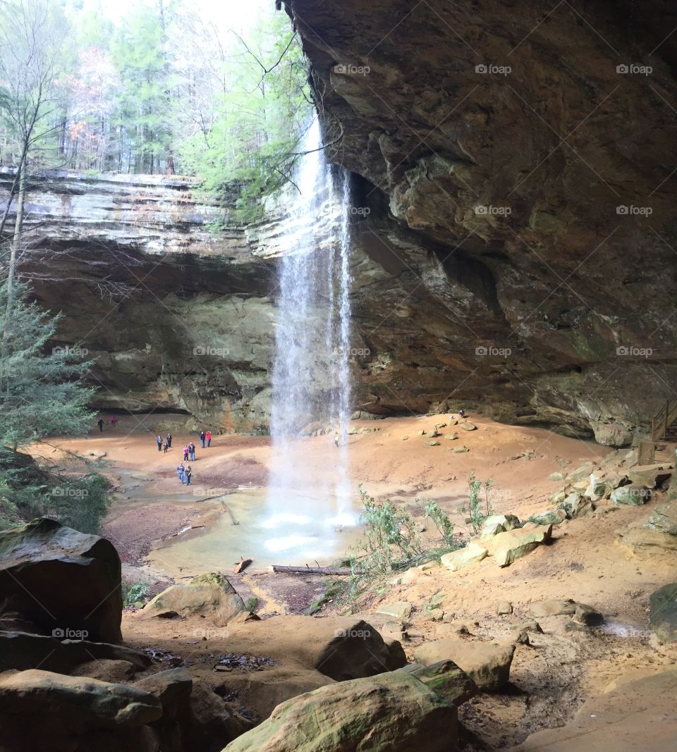 Water, Waterfall, Rock, River, No Person