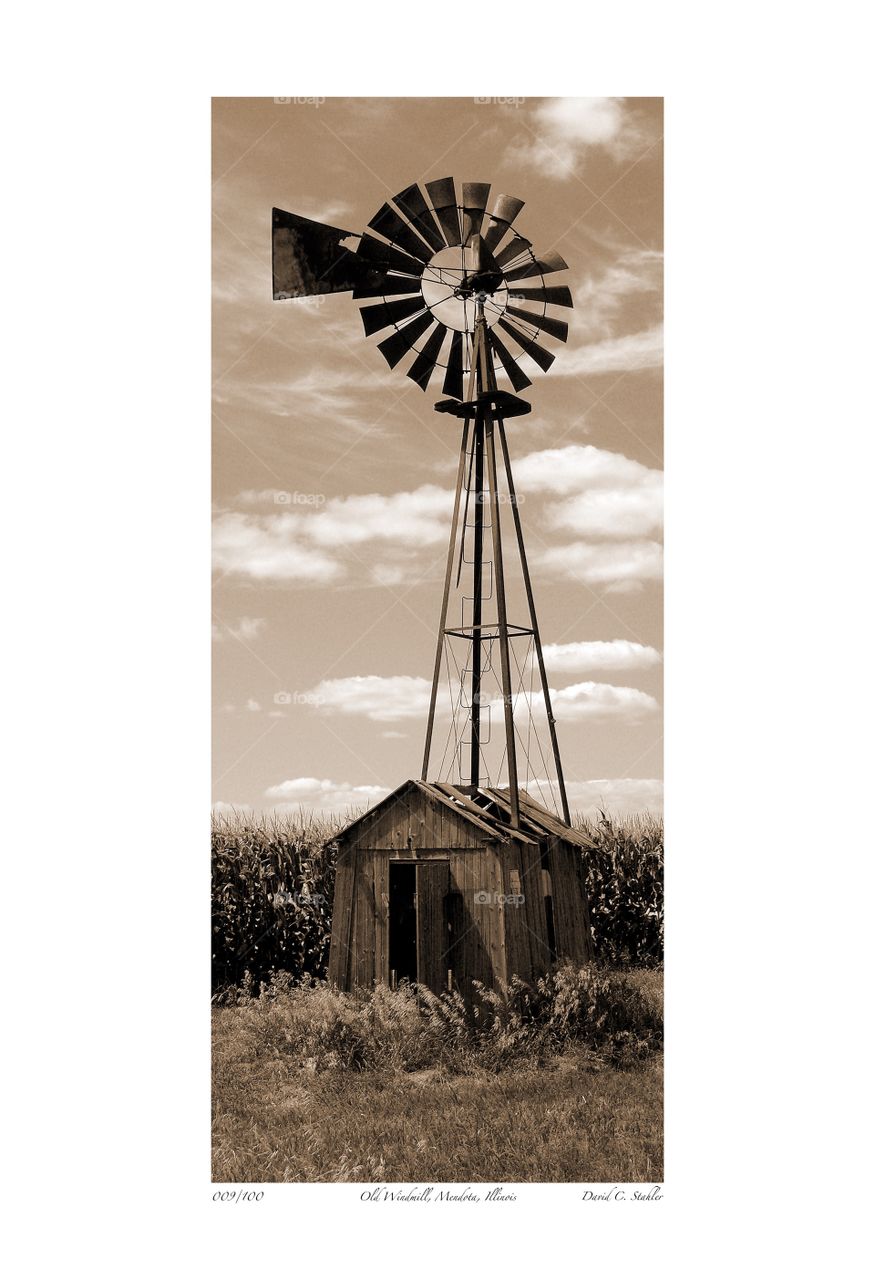 Old Midwest Windmill 