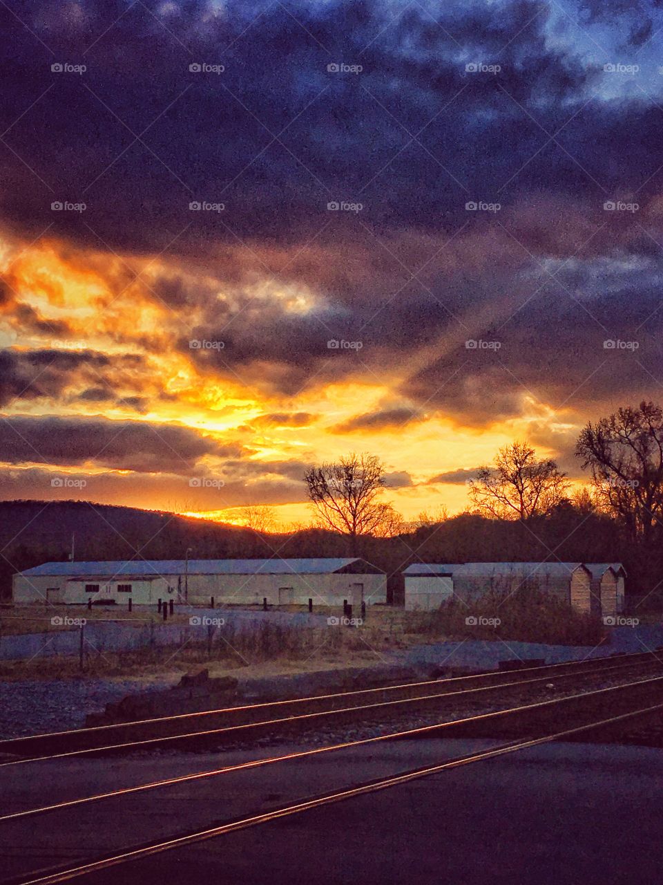 Sunset on the Tracks