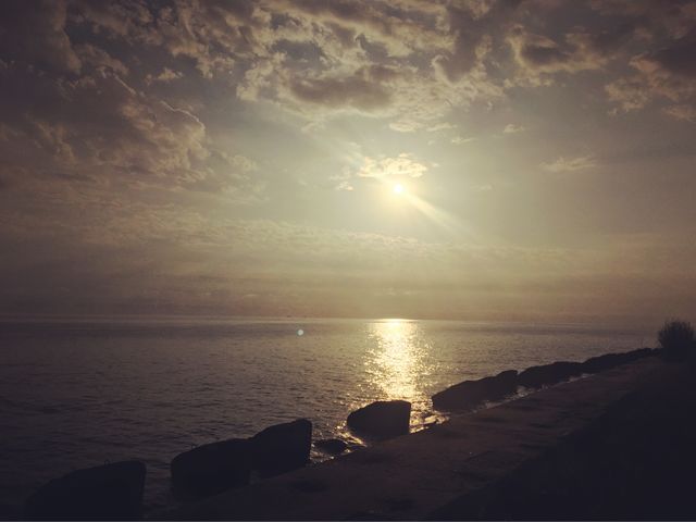 Sea sunset