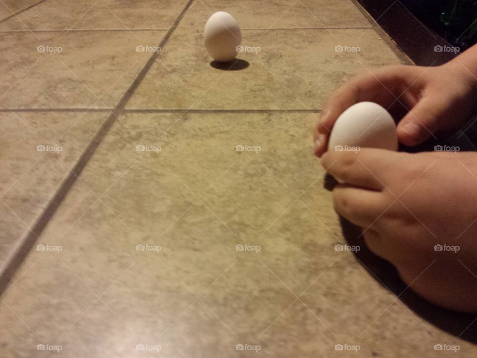 First Day Of Spring Egg Balanced