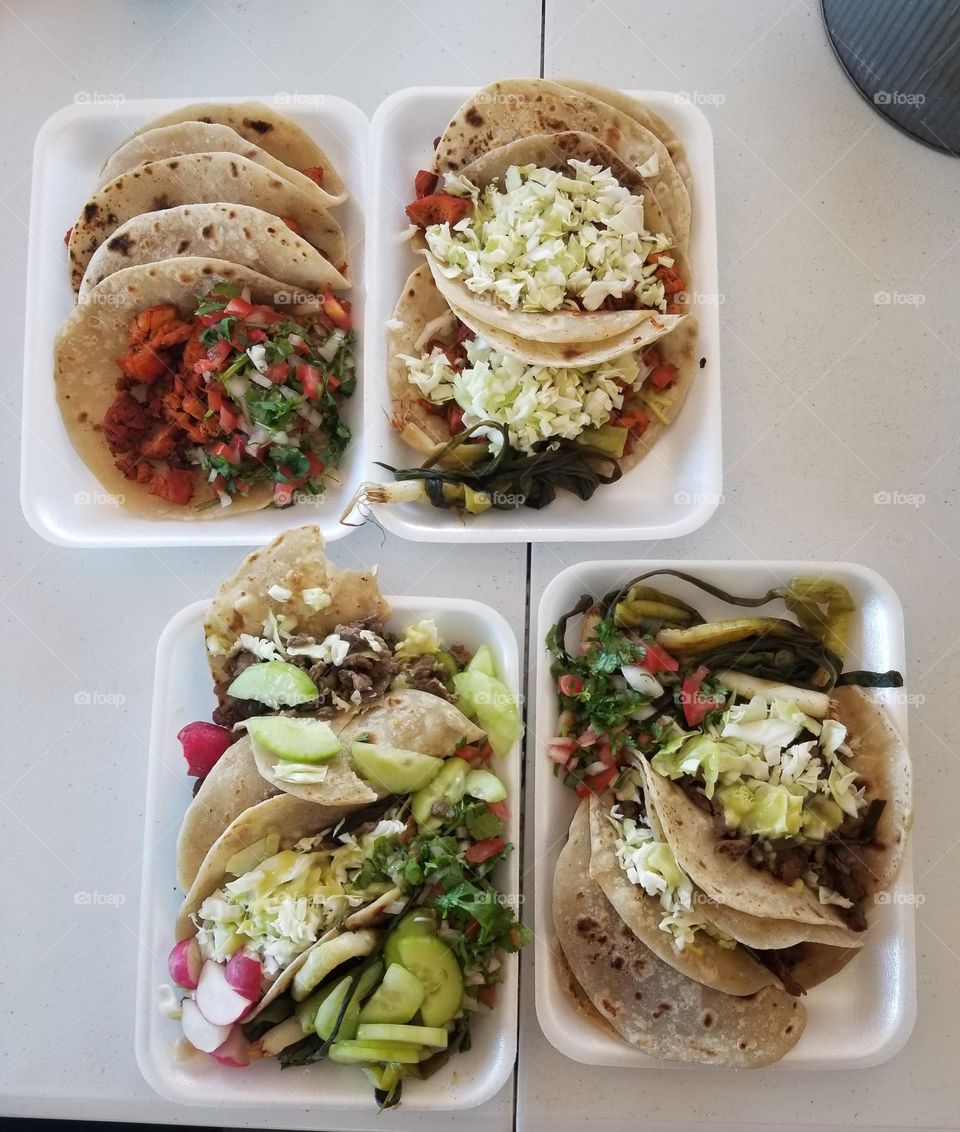 Tacos from a food truck