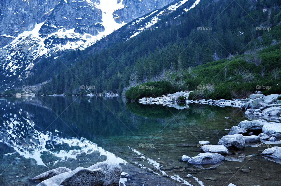 Mountain lake in Poland