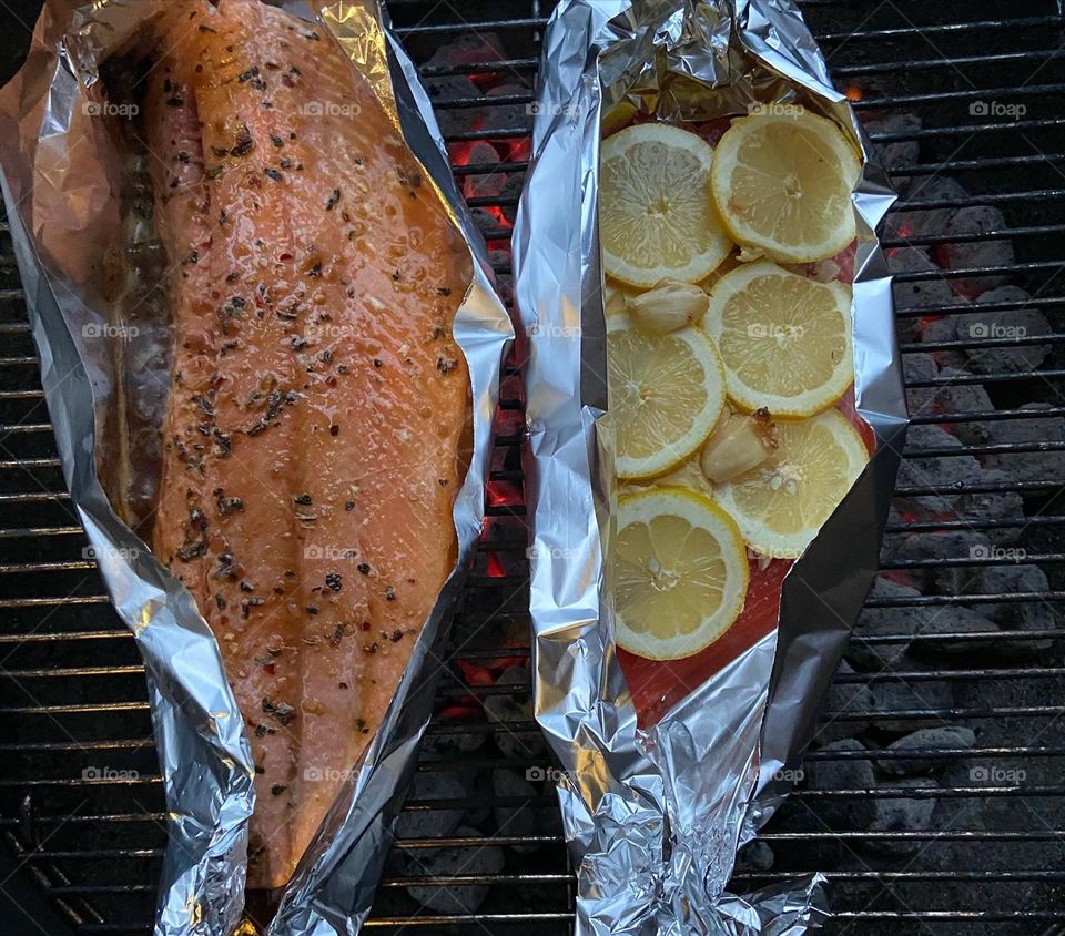 BBQ salmon
