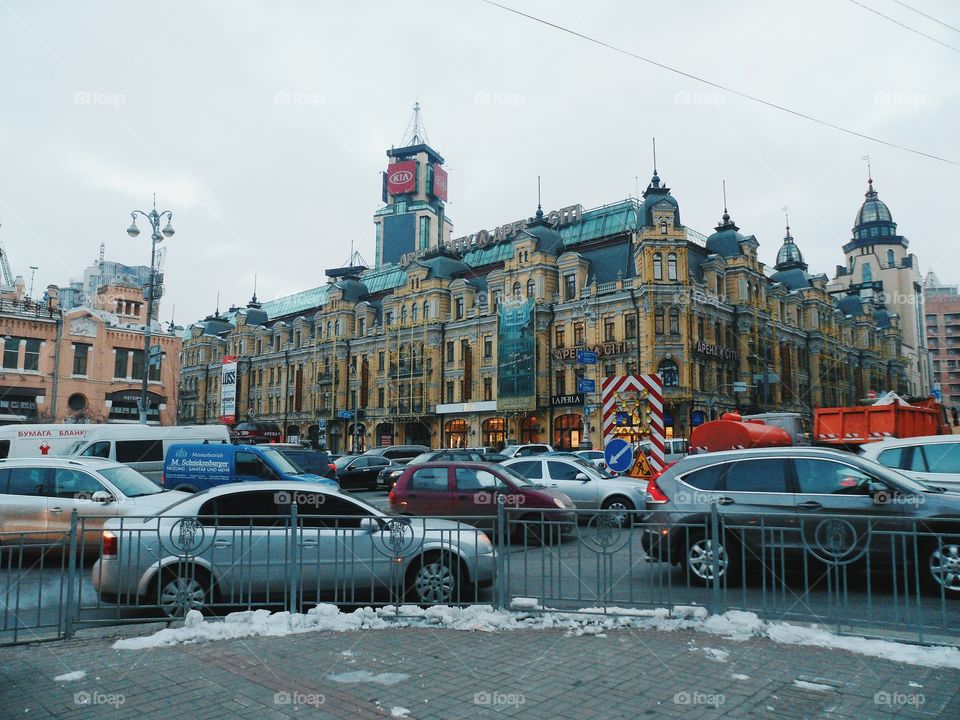 Kiev's city center, the area of ​​Bessarabia