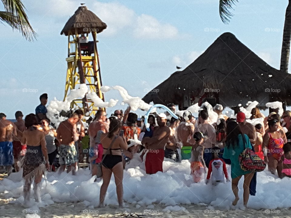 Beach Bubble Party