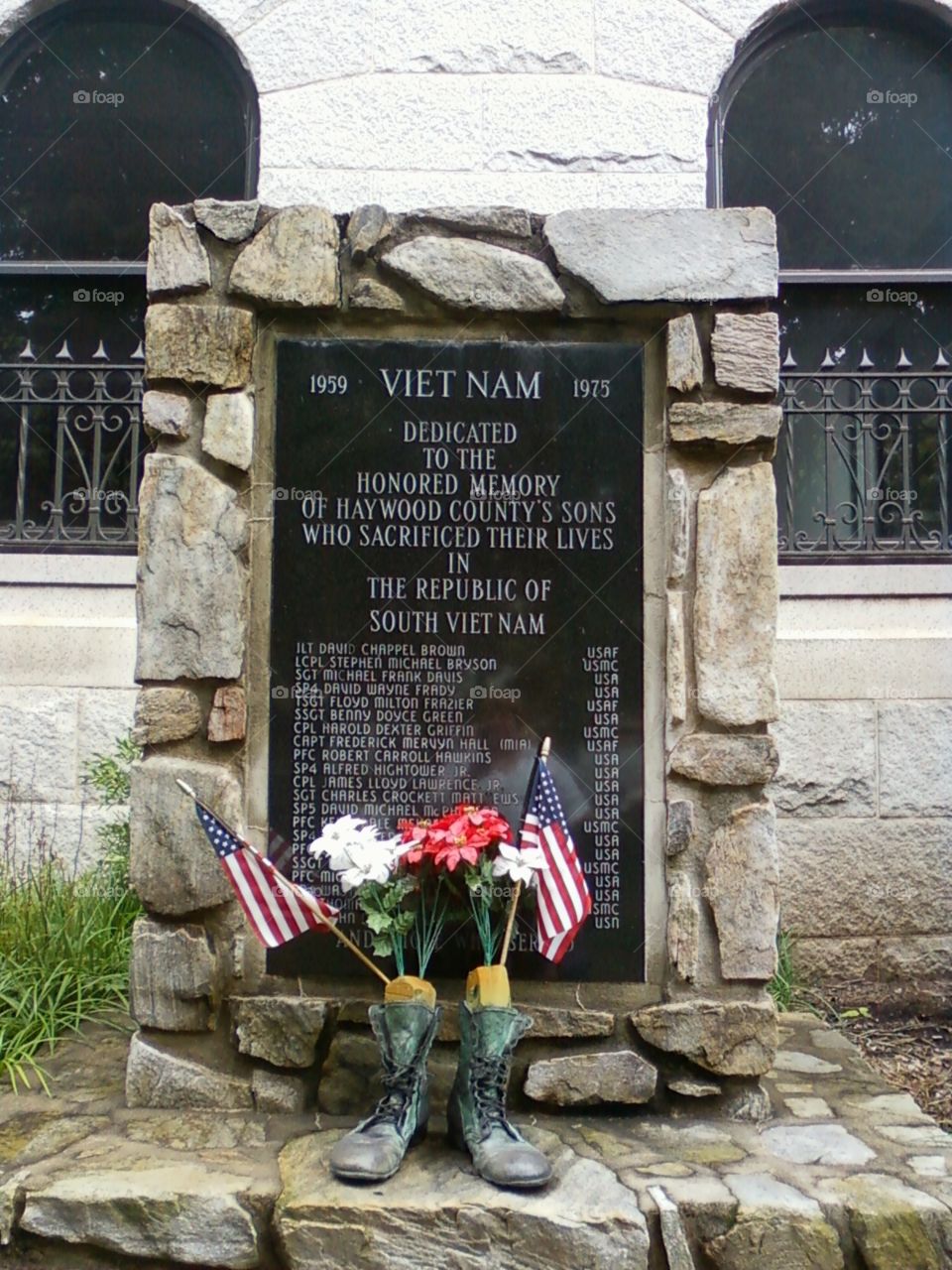 Vietnam Memorial in Waynesville, NC