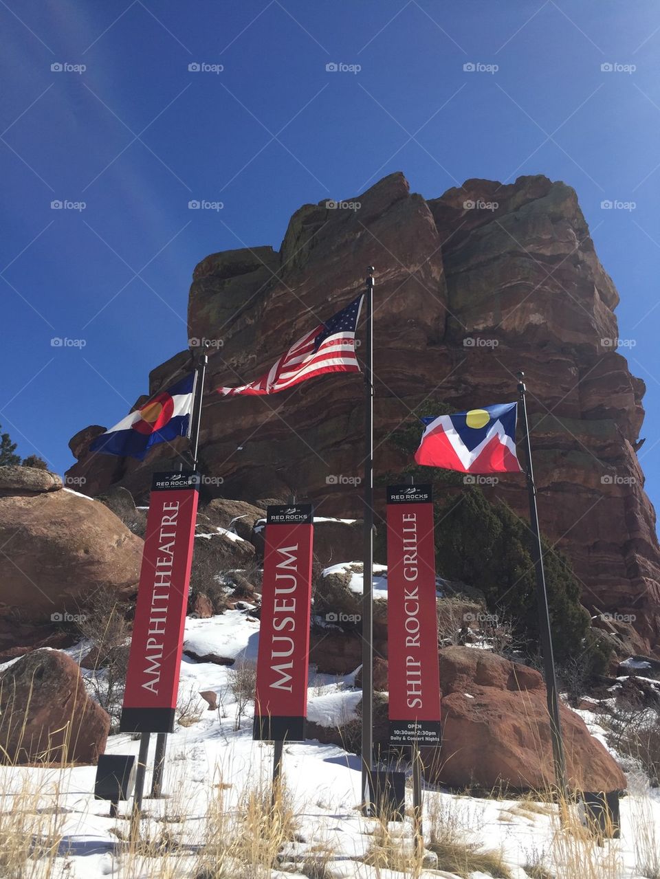 Red Rocks Flags