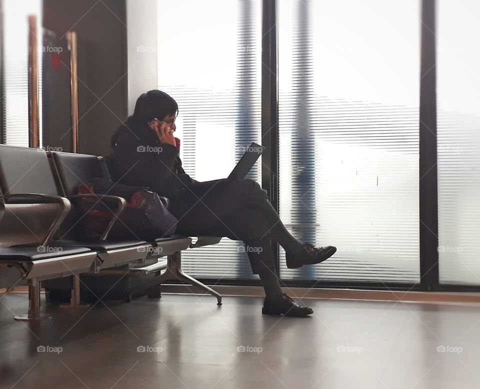 business man in the airport