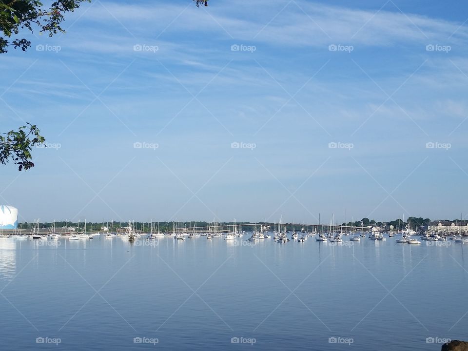 boats on the water,  Massachusetts